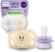 Philips avent ultra start – bpa-vrije siliconen fopspeen (0-6 mnd) – symmetrisch ontwerp – 2 stuks - scf075 13