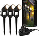 Briloner connect to shine - prikspot - set van 3 - tuinspot startset - tuinverlichting - ip65 - warm wit licht - ø4x2.5 cm - 1.5m kabel