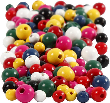 Creativ company https: www.cchobby.nl houten-kralen-d-8-10-12-mm-gatgrootte-2-2-5-mm-ca-540-stuk-diverse-kleuren-175-gr-400-ml-1-emmer