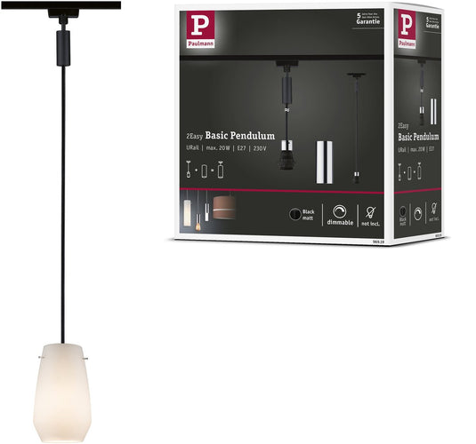 Paulmann urail pendels 2easy e27 max. 20w dimbaar 230v zwart mat, chroom