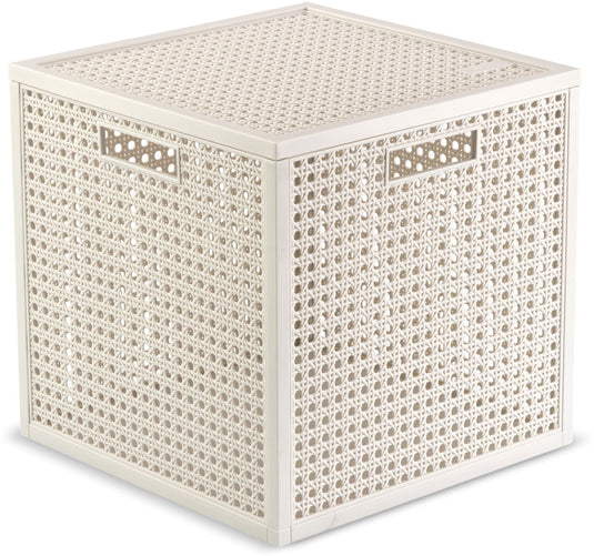 Curver kaya opbergmand cube - 19l - 28x28x28 cm - wit