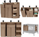 Lionelo sidepocket large – bedside pocket wiegorganizer 58×11×58 cm – 3-delig modulair ontwerp met ritsvak – voor reisbed, co-sleeper box – verstevigd, multifunctioneel afneembaar – luiers, doekjes accessoires