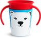 Munchkin miracle 360 drinkbeker - wildlove trainer cup - anti-lek 360° cup - oefenbeker voor baby en kind - 177ml - ijsbeer editie