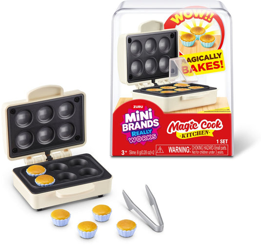 Zuru mini brands really works - magic cook kitchen capsule series 1 - muffin maker
