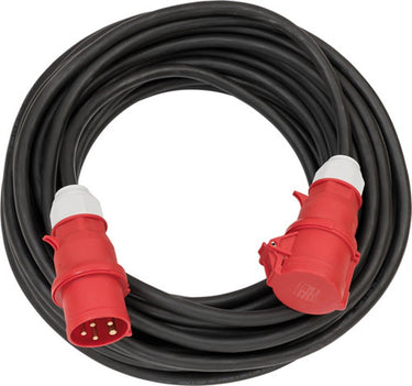 Brennenstuhl cee verlengsnoer ip44 25m zwart h07rn-f 5g4,0 5-polig