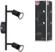 Paulmann spotlight carolina gu10 230v max. 2x10w dimbaar zwart mat