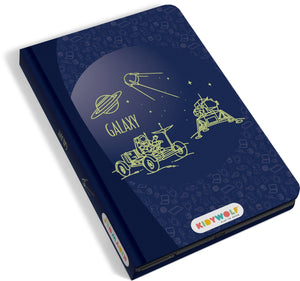 Kidywolf - kidydraw mini tekentablet voor kinderen - galaxy thema - educatief - 4+ jaar