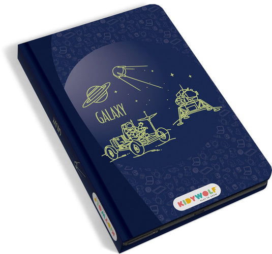 Kidywolf - kidydraw mini tekentablet voor kinderen - galaxy thema - educatief - 4+ jaar