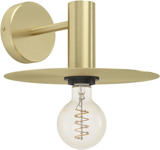 Eglo escandell wandlamp - e27 - 25 cm - goud - staal