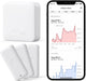 Switchbot - wifi hygrometer thermometer 3 pack met hub mini, ip65 indoor outdoor thermometer voor thuis