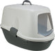 Trixie berto top - kattenbak overdekt met zeef scheidingssysteem - grijs - 59x39x42 cm
