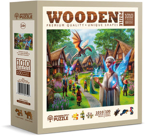 Wooden city wooden.city puzzel fantasy village - houten legpuzzel 1000 stukjes.