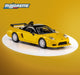 Majorette honda nsx-r gt '95, geel ( collection)