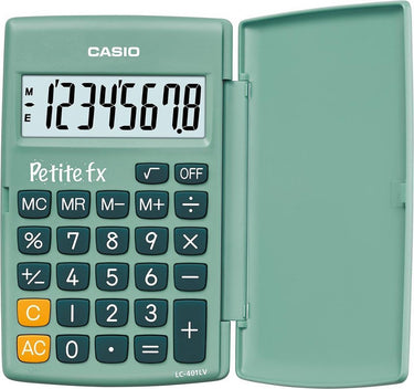 Casio zakrekenmachine petite fx, groen