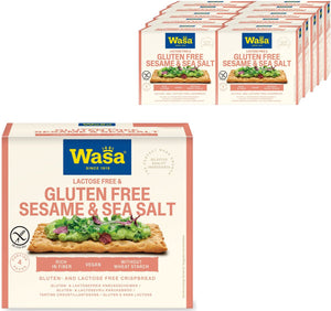 Wasa glutenvrij knäckebröd sesame seasalt 10x240g