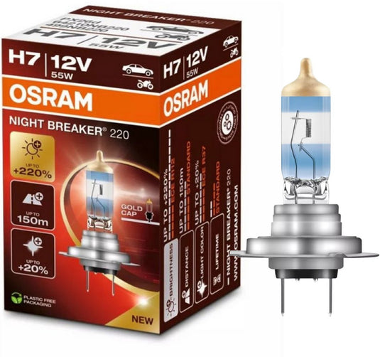 Osram night breaker serie - halogeen autolamp - 220% helderder licht - h7 - lange reikwijdte