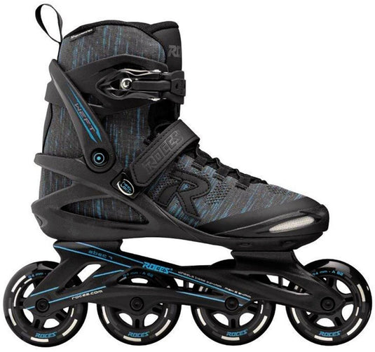 Roces weft thread 84 skeelers volwassenen – 4x84mm wielen – fitness inline skates – zwart blauw – maat 38