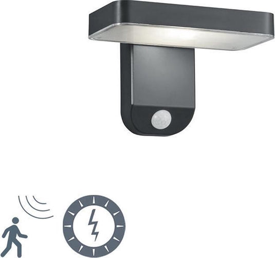 Rl live your light reality esquel - wandlamp - antraciet - incl. 1x smd 4,5 w - - buitenverlichting - ip44