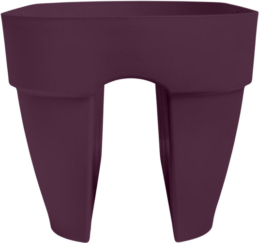 Elho vibia campana flower bridge 60 - balkonbak met ophanging - 100% gerecycled plastic - l 59 x b 26 x h 22 cm - esdoorn paars