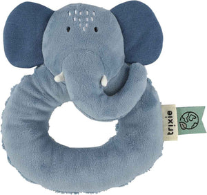 Trixie rammelaar â€“ mrs. elephantâ€“ zacht baby speelgoed met knispergeluid â€“ sensorisch speelgoed â€“ vanaf 3 maanden