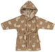 Jollein badjas - 100% badstof - 1-2 jaar - jacquard - teddy bear