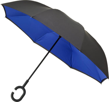 Impliva minimax - opvouwbare inside out paraplu - ã˜ 107 cm - zwart blauw