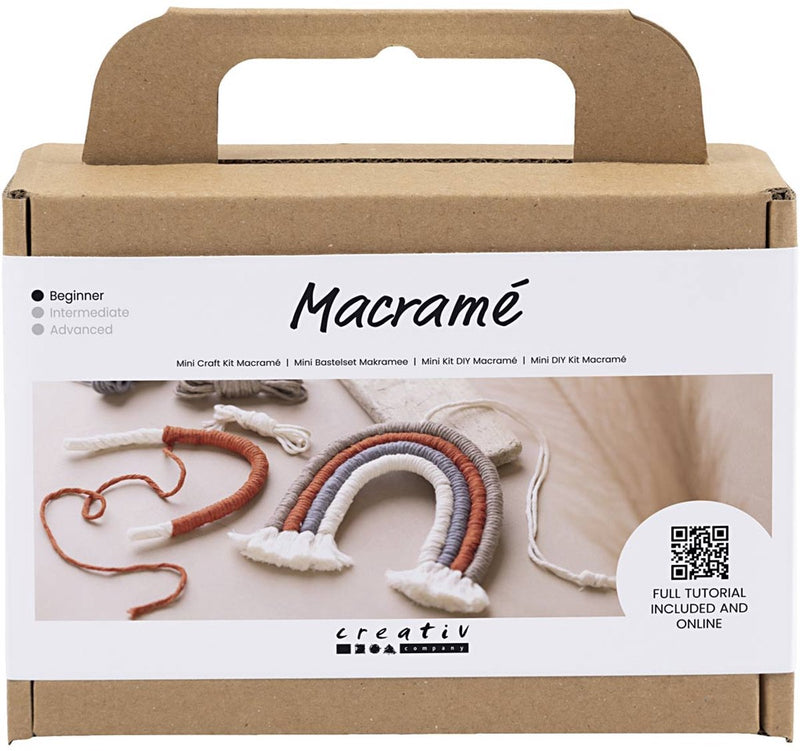 Afbeelding laden in galerijviewer, Creativ company mini hobbyset macrame regenboog
