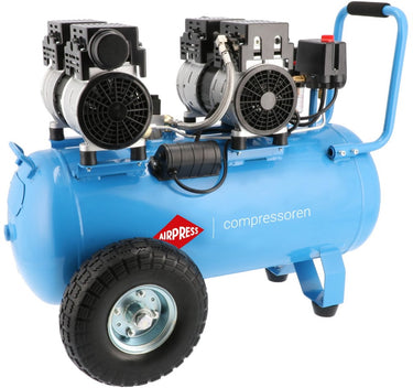 Airpress lmo 50-270 | stille olievrije compressor | 8 bar 2 pk 1.5 kw | 185 l min | 50 l - 36504