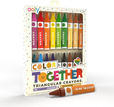 Ooly - color together - triangular crayons - set van 18 krijtjes