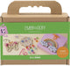 Https: www.cchobby.nl mini-hobbyset-borduurwerk-vlinder-schelp-regenboog-diverse-kleuren-1-doos