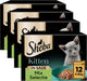 Sheba kattenvoer - kitten mix selectie in saus met zalm kip - maaltijdzakjes 48x85gr