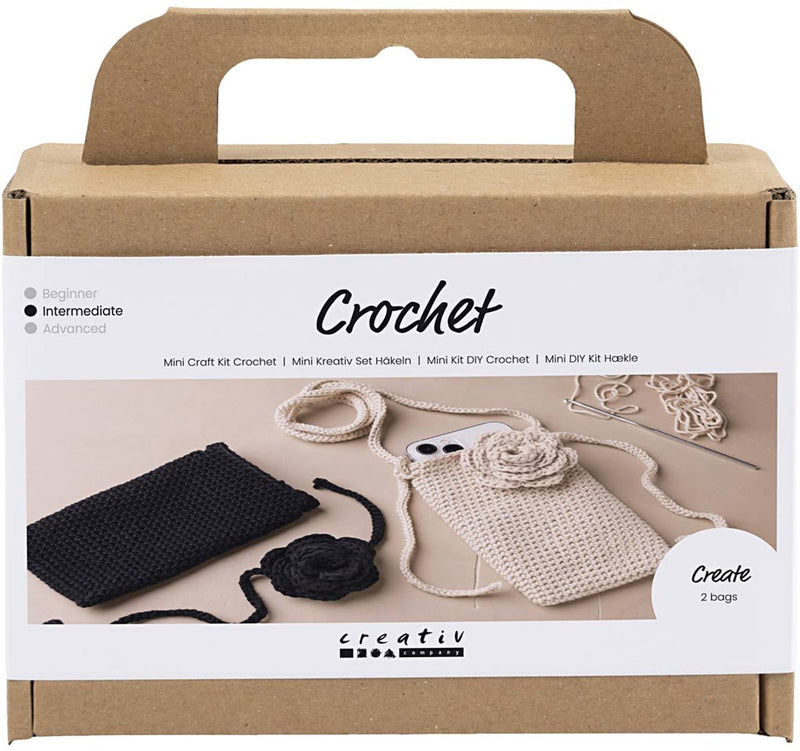 Afbeelding laden in galerijviewer, Creativ company https: www.cchobby.nl mini-hobbyset-haken-tas-met-roos-1-doos

