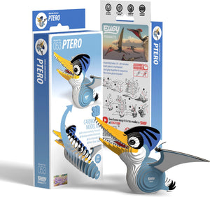 Eugy 3d puzzel - ptero - prehistorie - duurzaam - verzamel ze allemaal - 6 jaar