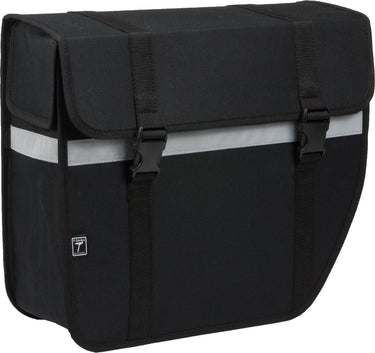 Willex enkele fietstas shopper - afgeschuind - rechts - 17l - zwart