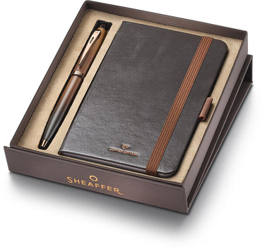 Sheaffer balpen - giftset 100 9374 - coffee edition - met klein notitieboek sf-g2937451-4