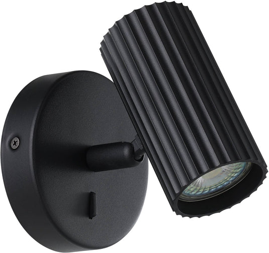 Eglo portillo wandlamp - gu10 - 11 cm - zwart