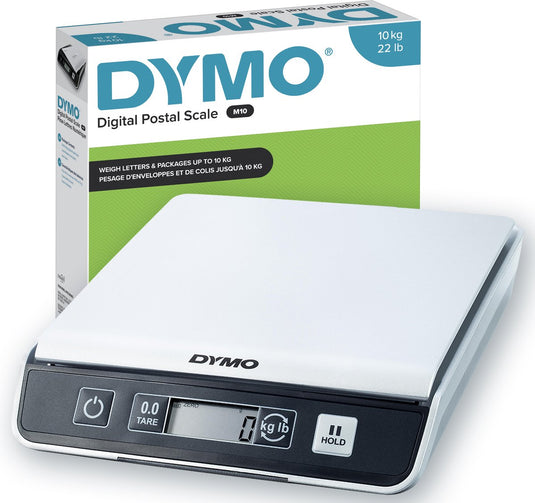 Dymo digitale postweegschaal | tot 10 kg capaciteit | 20 cm x 20 cm pakket- en verzendweegschaal