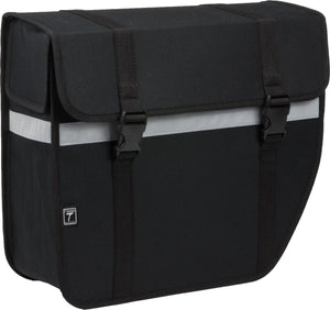 Willex enkele fietstas shopper - afgeschuind - rechts - 17l - zwart