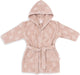 Jollein x nijntje - baby badjas badstof 1-2 jaar - badjas kinderen met capuchon - miffy jacquard - wild rose