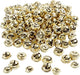Creativ company bellen - assortiment, d: 13+15+17 mm, goud, 220 assorti