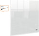 Nobo draagbaar mini a4 whiteboard voor aan de muur - 30 x 30 cm - inclusief whiteboard marker en bevestigingsmaterialen - transparant acryl
