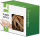 Q-connect elastieken, breedte 9 mm, lengte 140 mm, nr 78, doosje van 100 g