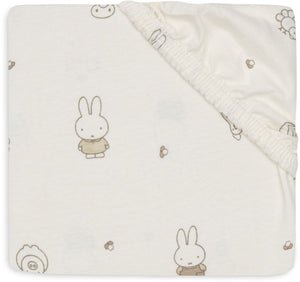 Jollein hoeslaken wieg - 40 50x80 90cm - jersey - miffy family farm