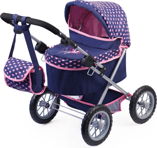Bayer design - poppenwagen trendy - blauw en roze