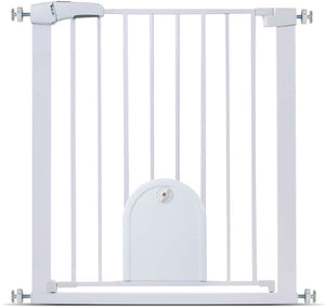 Duvo plus my home veiligheidshek met luikje 4x75-82x76cm wit