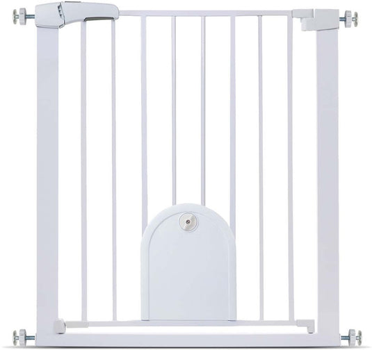 Duvo plus my home veiligheidshek met luikje 4x75-82x76cm wit