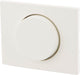 Berker k1 centraalplaat met knop voor dimmer - polarwit