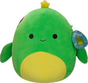 Squishmallows lars-neon green turtle w neon tie-dye shell 30cm plush