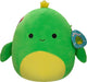 Squishmallows lars-neon green turtle w neon tie-dye shell 30cm plush