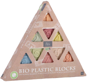 Jipy bioplastic zachte blokken driehoek - duurzaam speelgoed set.